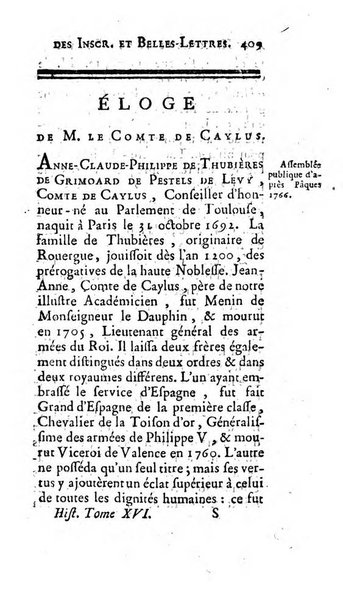 Histoire de l'Academie royale des inscriptions et belles lettres depuis son establissement jusqu'à present avec les Mémoires de littérature tirez des registres de cette Académie..