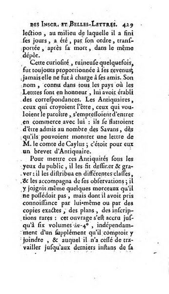 Histoire de l'Academie royale des inscriptions et belles lettres depuis son establissement jusqu'à present avec les Mémoires de littérature tirez des registres de cette Académie..