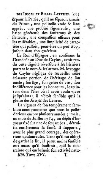 Histoire de l'Academie royale des inscriptions et belles lettres depuis son establissement jusqu'à present avec les Mémoires de littérature tirez des registres de cette Académie..