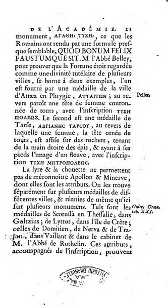 Histoire de l'Academie royale des inscriptions et belles lettres depuis son establissement jusqu'à present avec les Mémoires de littérature tirez des registres de cette Académie..