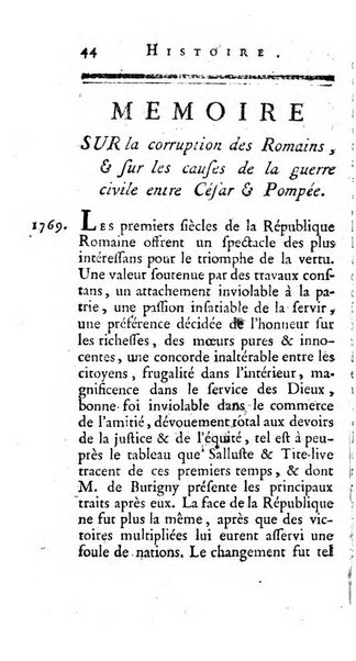 Histoire de l'Academie royale des inscriptions et belles lettres depuis son establissement jusqu'à present avec les Mémoires de littérature tirez des registres de cette Académie..