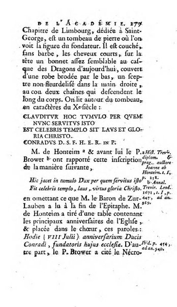 Histoire de l'Academie royale des inscriptions et belles lettres depuis son establissement jusqu'à present avec les Mémoires de littérature tirez des registres de cette Académie..