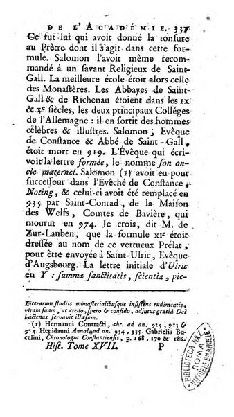 Histoire de l'Academie royale des inscriptions et belles lettres depuis son establissement jusqu'à present avec les Mémoires de littérature tirez des registres de cette Académie..