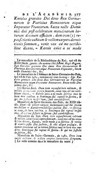 Histoire de l'Academie royale des inscriptions et belles lettres depuis son establissement jusqu'à present avec les Mémoires de littérature tirez des registres de cette Académie..