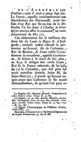 Histoire de l'Academie royale des inscriptions et belles lettres depuis son establissement jusqu'à present avec les Mémoires de littérature tirez des registres de cette Académie..