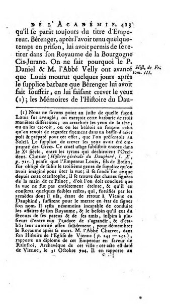 Histoire de l'Academie royale des inscriptions et belles lettres depuis son establissement jusqu'à present avec les Mémoires de littérature tirez des registres de cette Académie..