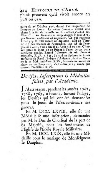 Histoire de l'Academie royale des inscriptions et belles lettres depuis son establissement jusqu'à present avec les Mémoires de littérature tirez des registres de cette Académie..