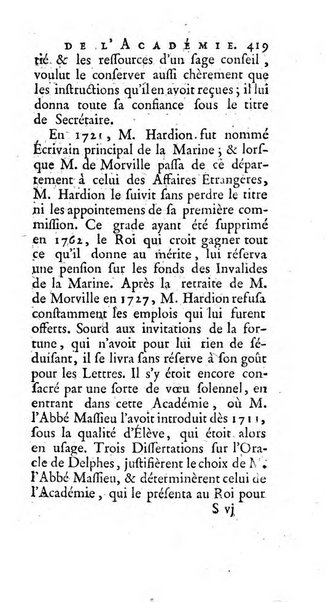 Histoire de l'Academie royale des inscriptions et belles lettres depuis son establissement jusqu'à present avec les Mémoires de littérature tirez des registres de cette Académie..