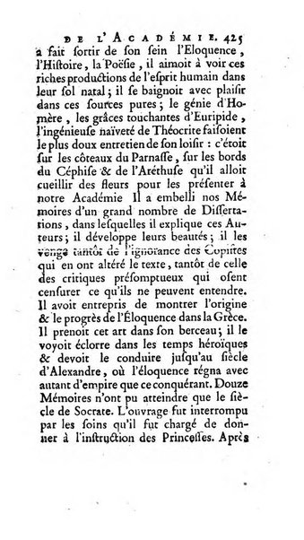 Histoire de l'Academie royale des inscriptions et belles lettres depuis son establissement jusqu'à present avec les Mémoires de littérature tirez des registres de cette Académie..