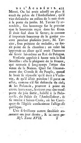 Histoire de l'Academie royale des inscriptions et belles lettres depuis son establissement jusqu'à present avec les Mémoires de littérature tirez des registres de cette Académie..