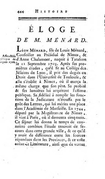 Histoire de l'Academie royale des inscriptions et belles lettres depuis son establissement jusqu'à present avec les Mémoires de littérature tirez des registres de cette Académie..