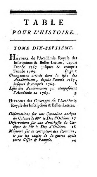 Histoire de l'Academie royale des inscriptions et belles lettres depuis son establissement jusqu'à present avec les Mémoires de littérature tirez des registres de cette Académie..