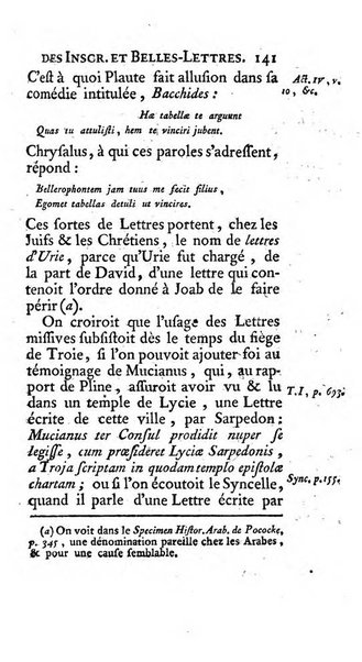 Histoire de l'Academie royale des inscriptions et belles lettres depuis son establissement jusqu'à present avec les Mémoires de littérature tirez des registres de cette Académie..