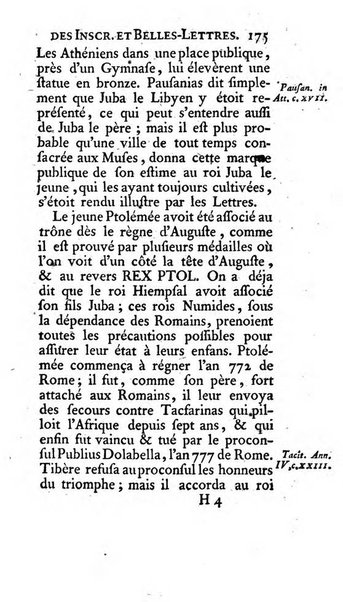 Histoire de l'Academie royale des inscriptions et belles lettres depuis son establissement jusqu'à present avec les Mémoires de littérature tirez des registres de cette Académie..