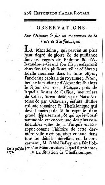 Histoire de l'Academie royale des inscriptions et belles lettres depuis son establissement jusqu'à present avec les Mémoires de littérature tirez des registres de cette Académie..