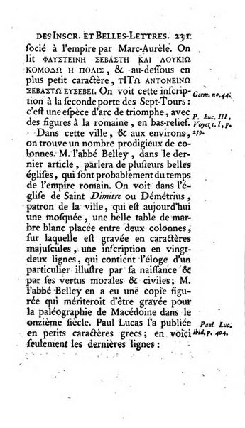 Histoire de l'Academie royale des inscriptions et belles lettres depuis son establissement jusqu'à present avec les Mémoires de littérature tirez des registres de cette Académie..