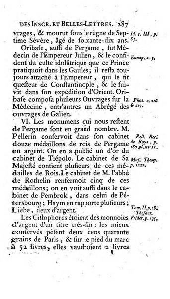 Histoire de l'Academie royale des inscriptions et belles lettres depuis son establissement jusqu'à present avec les Mémoires de littérature tirez des registres de cette Académie..