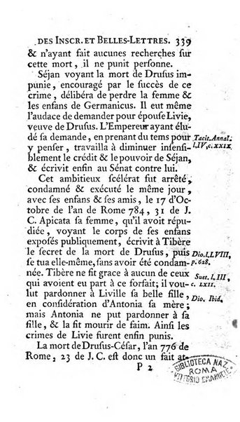 Histoire de l'Academie royale des inscriptions et belles lettres depuis son establissement jusqu'à present avec les Mémoires de littérature tirez des registres de cette Académie..