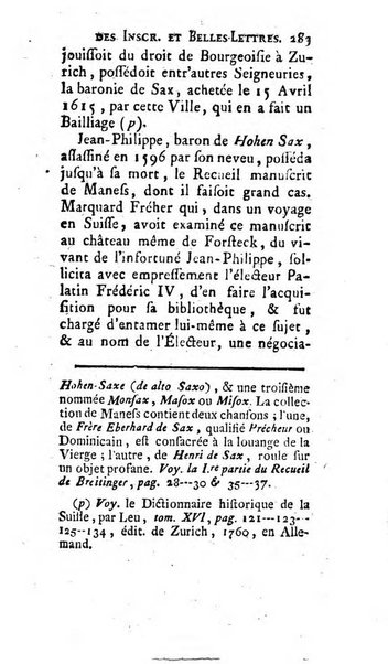 Histoire de l'Academie royale des inscriptions et belles lettres depuis son establissement jusqu'à present avec les Mémoires de littérature tirez des registres de cette Académie..