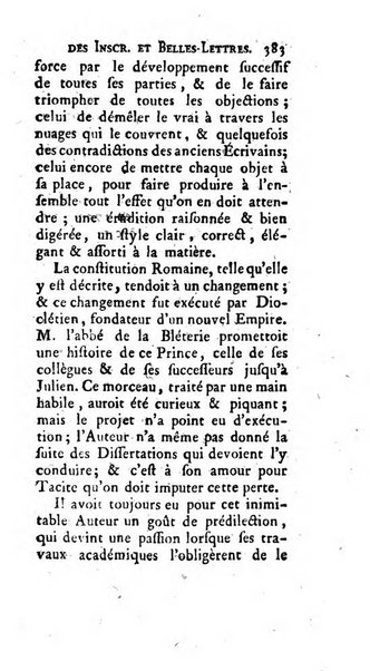 Histoire de l'Academie royale des inscriptions et belles lettres depuis son establissement jusqu'à present avec les Mémoires de littérature tirez des registres de cette Académie..