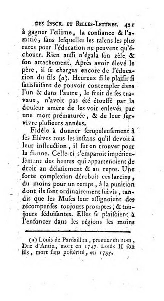 Histoire de l'Academie royale des inscriptions et belles lettres depuis son establissement jusqu'à present avec les Mémoires de littérature tirez des registres de cette Académie..