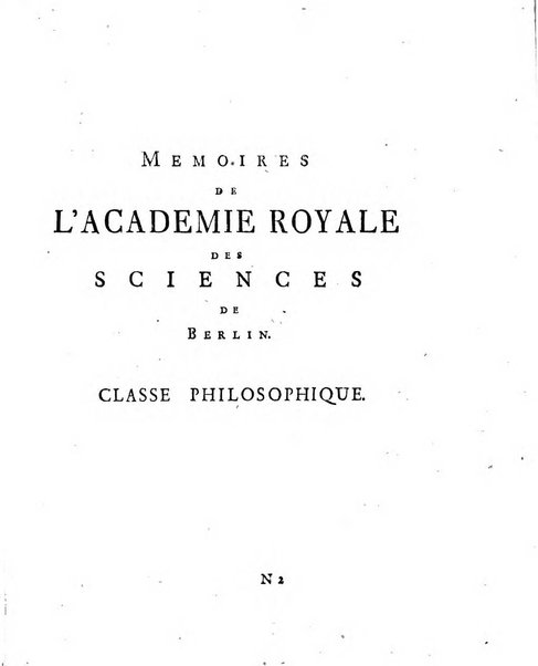 Histoire de l'Academie royale des sciences et des belles-lettres de Berlin