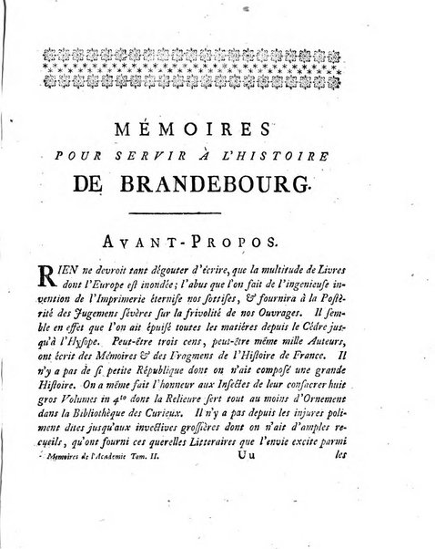 Histoire de l'Academie royale des sciences et des belles-lettres de Berlin