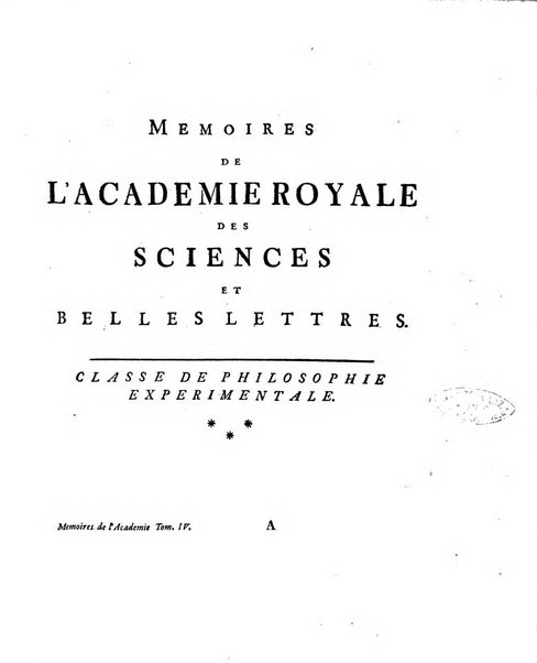 Histoire de l'Academie royale des sciences et des belles-lettres de Berlin