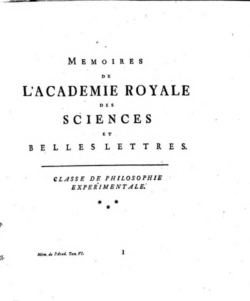 Histoire de l'Academie royale des sciences et des belles-lettres de Berlin