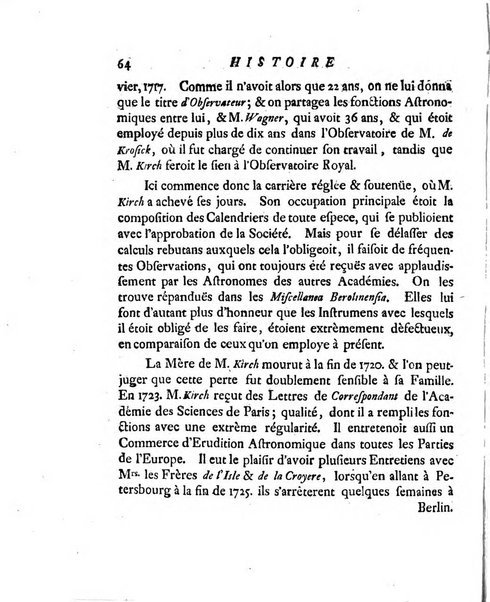 Histoire de l'Academie royale des sciences et des belles-lettres de Berlin