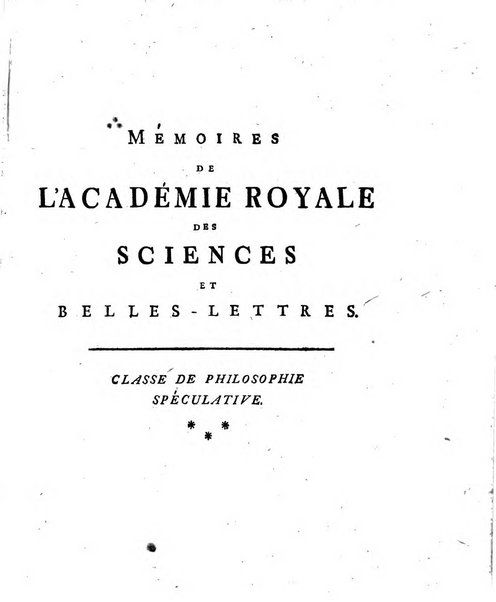 Histoire de l'Academie royale des sciences et des belles-lettres de Berlin