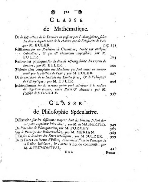 Histoire de l'Academie royale des sciences et des belles-lettres de Berlin