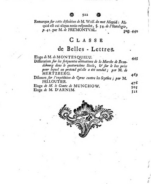 Histoire de l'Academie royale des sciences et des belles-lettres de Berlin