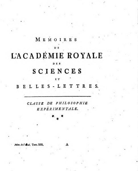 Histoire de l'Academie royale des sciences et des belles-lettres de Berlin