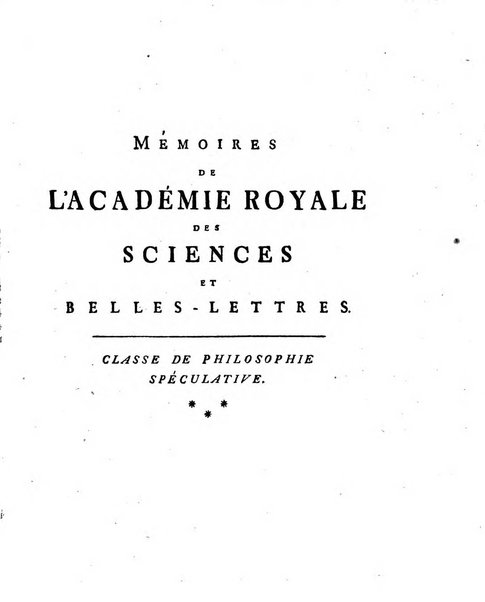 Histoire de l'Academie royale des sciences et des belles-lettres de Berlin