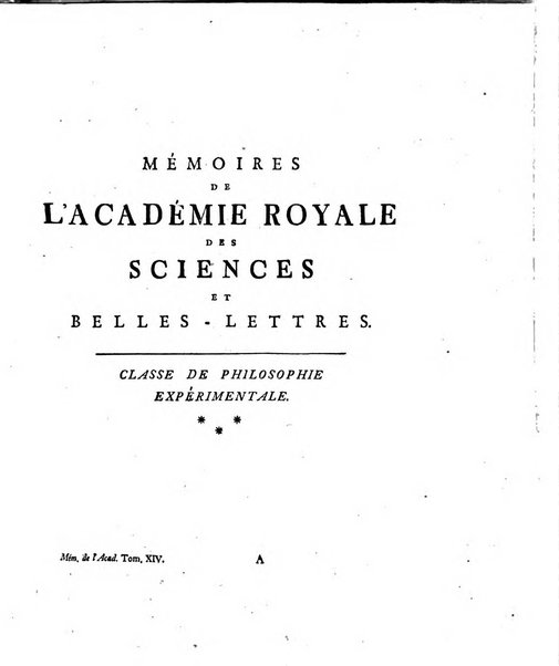 Histoire de l'Academie royale des sciences et des belles-lettres de Berlin