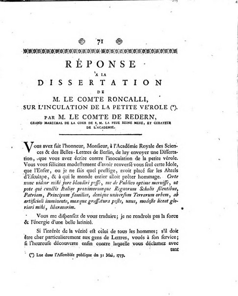 Histoire de l'Academie royale des sciences et des belles-lettres de Berlin