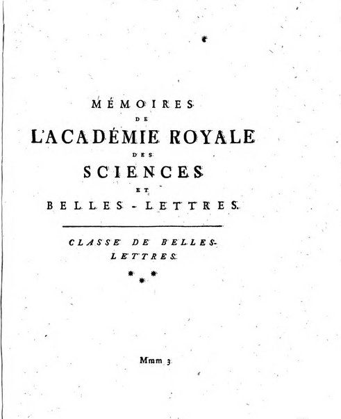 Histoire de l'Academie royale des sciences et des belles-lettres de Berlin