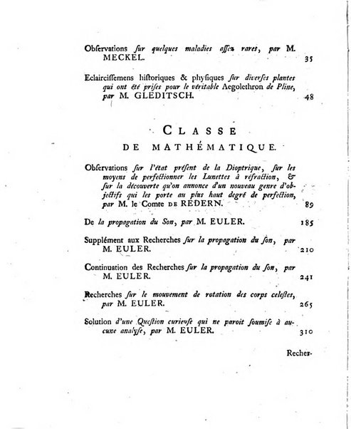 Histoire de l'Academie royale des sciences et des belles-lettres de Berlin