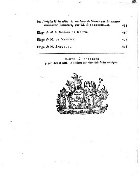 Histoire de l'Academie royale des sciences et des belles-lettres de Berlin