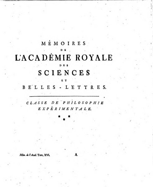 Histoire de l'Academie royale des sciences et des belles-lettres de Berlin