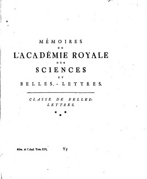 Histoire de l'Academie royale des sciences et des belles-lettres de Berlin