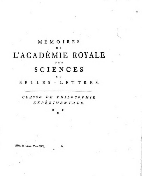 Histoire de l'Academie royale des sciences et des belles-lettres de Berlin