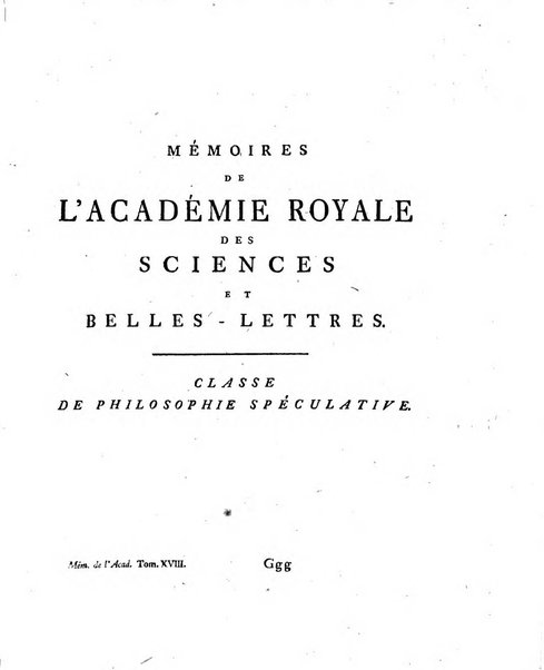 Histoire de l'Academie royale des sciences et des belles-lettres de Berlin