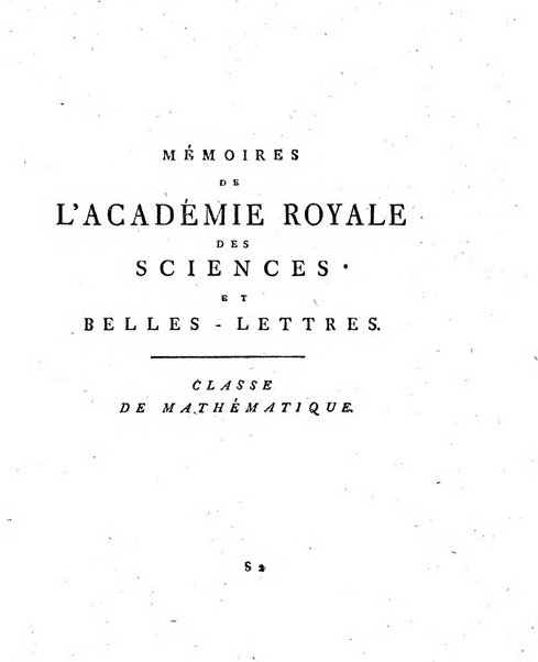 Histoire de l'Academie royale des sciences et des belles-lettres de Berlin