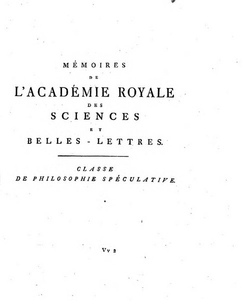 Histoire de l'Academie royale des sciences et des belles-lettres de Berlin