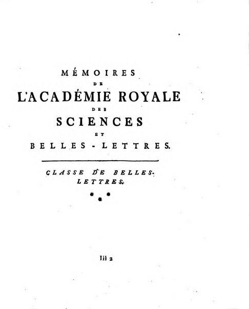 Histoire de l'Academie royale des sciences et des belles-lettres de Berlin