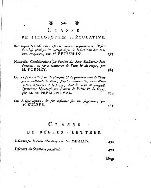 Histoire de l'Academie royale des sciences et des belles-lettres de Berlin