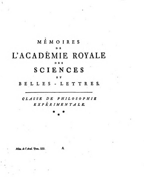 Histoire de l'Academie royale des sciences et des belles-lettres de Berlin