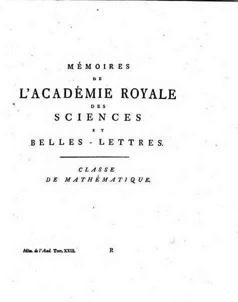 Histoire de l'Academie royale des sciences et des belles-lettres de Berlin